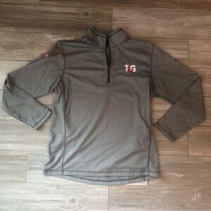 North Face Gray TLG 1/4‎ Zip Pullover, XL